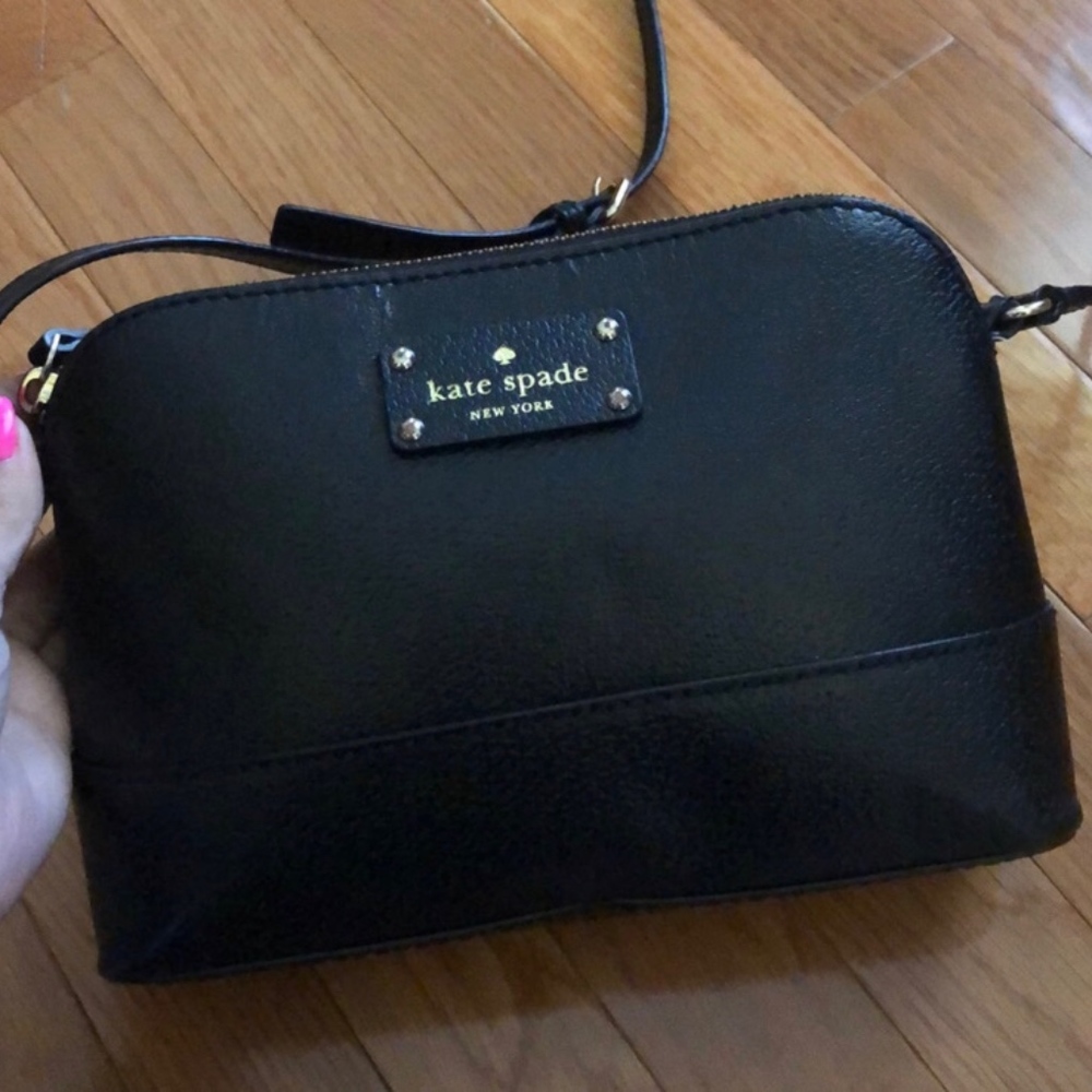 Kate Spade black leather crossbody